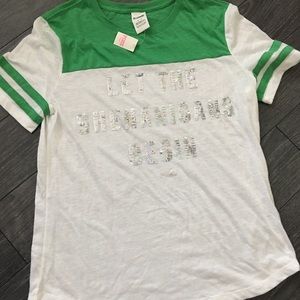 NWT PINK Baseball Tee Size Medium